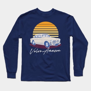 Volvo Amazon / Retro Fan Art Design Long Sleeve T-Shirt